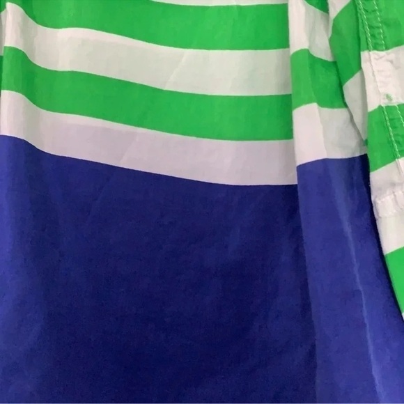 Green and Blue Striped Women’s Shirt - Picture 6 of 6